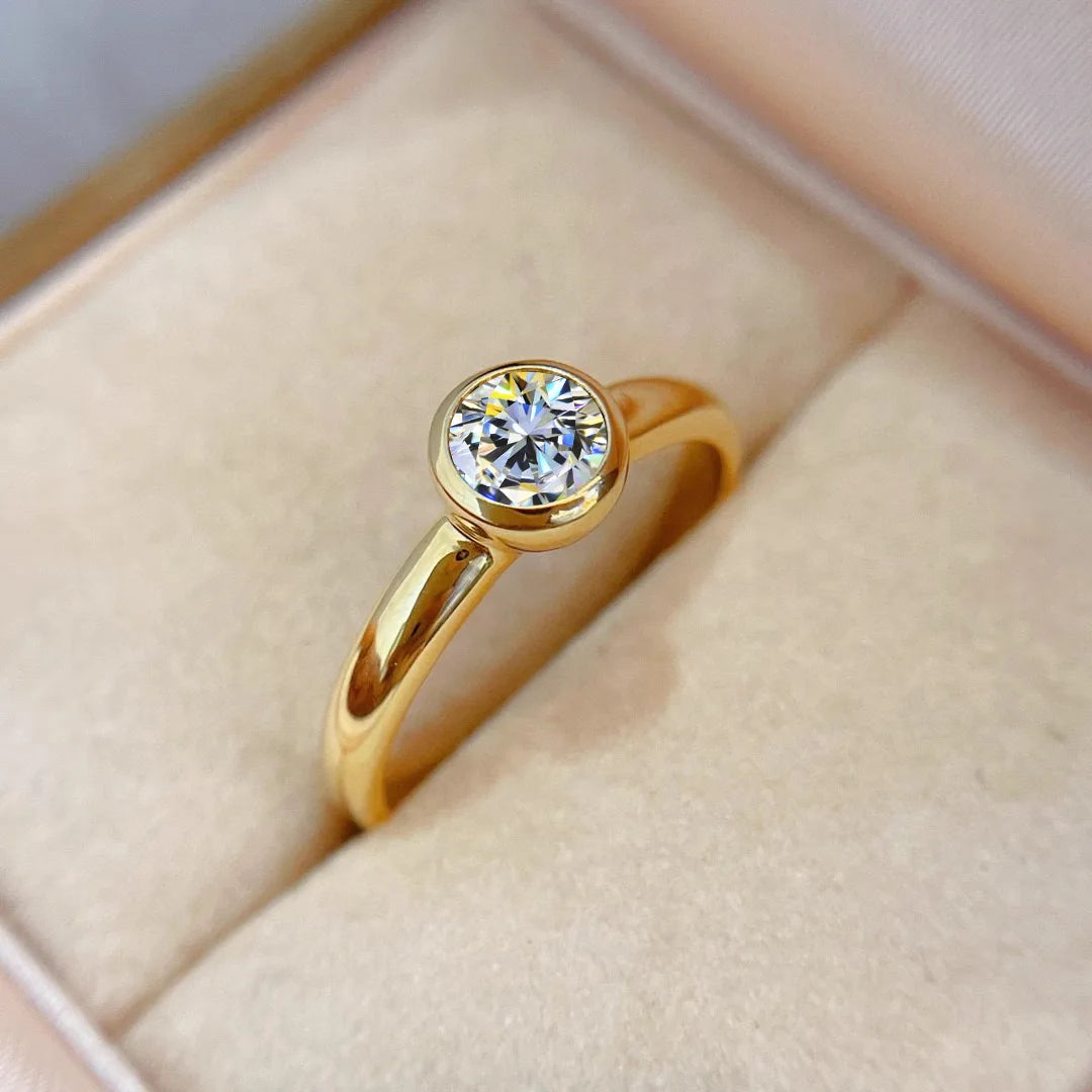 Anillo De oro Real De 14k con diamantes para mujer para unirse a la fiesta, Anillos De piedras preciosas De peridoto, joyería De compromiso con diamantes De boda, caja De anillo fino exclusivo timesup