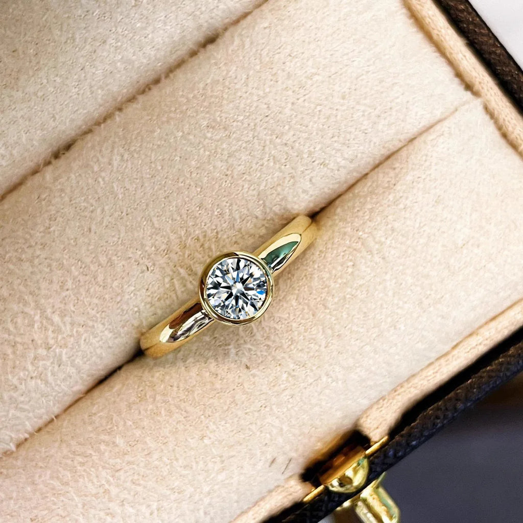 Anillo De oro Real De 14k con diamantes para mujer para unirse a la fiesta, Anillos De piedras preciosas De peridoto, joyería De compromiso con diamantes De boda, caja De anillo fino exclusivo timesup