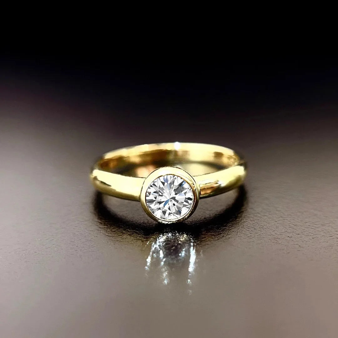 Anillo De oro Real De 14k con diamantes para mujer para unirse a la fiesta, Anillos De piedras preciosas De peridoto, joyería De compromiso con diamantes De boda, caja De anillo fino exclusivo timesup